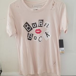 Mean girls pink "burn book" T-shirt
